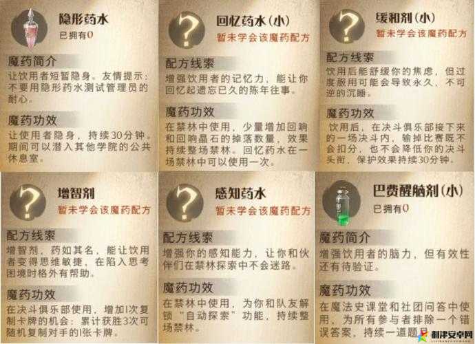 哈利波特魔法觉醒，全面解析增强剂的用途与效果